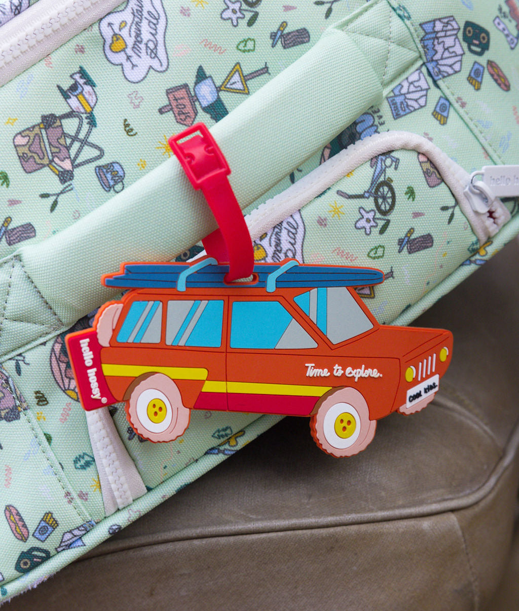 Etiqueta de Maleta Surf Car
