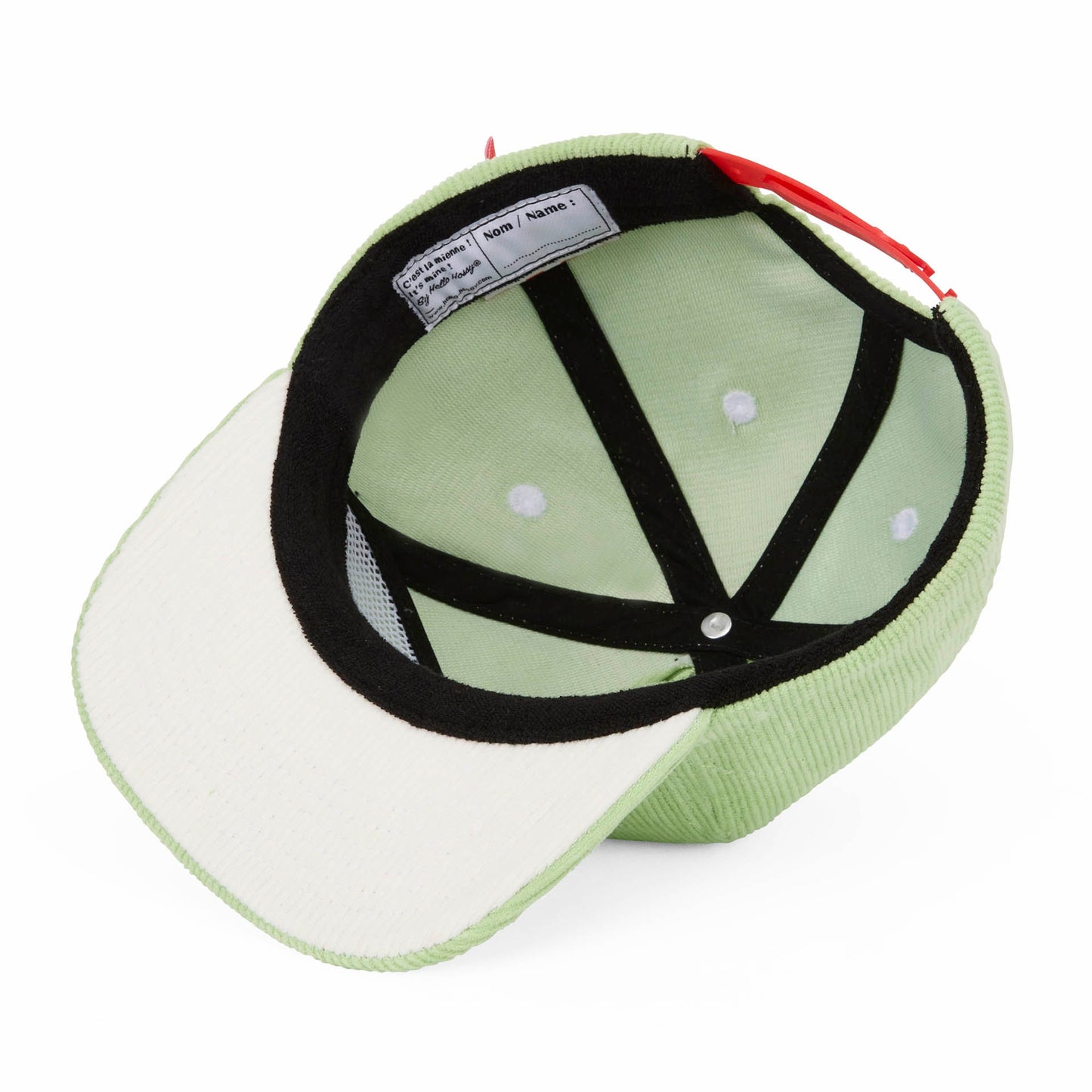 Gorra Infantil Mini Kiwi, visera plana, terciopelo, certificada oeko-Tex, desde los 9 meses, Cool Kids Only !