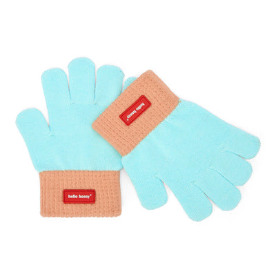 Guantes de punto bicolor Handy Candy para niño y bebé – vista plana