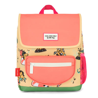 Mochila infantil amarillo rosa motivo unicornio Hello Hossy
