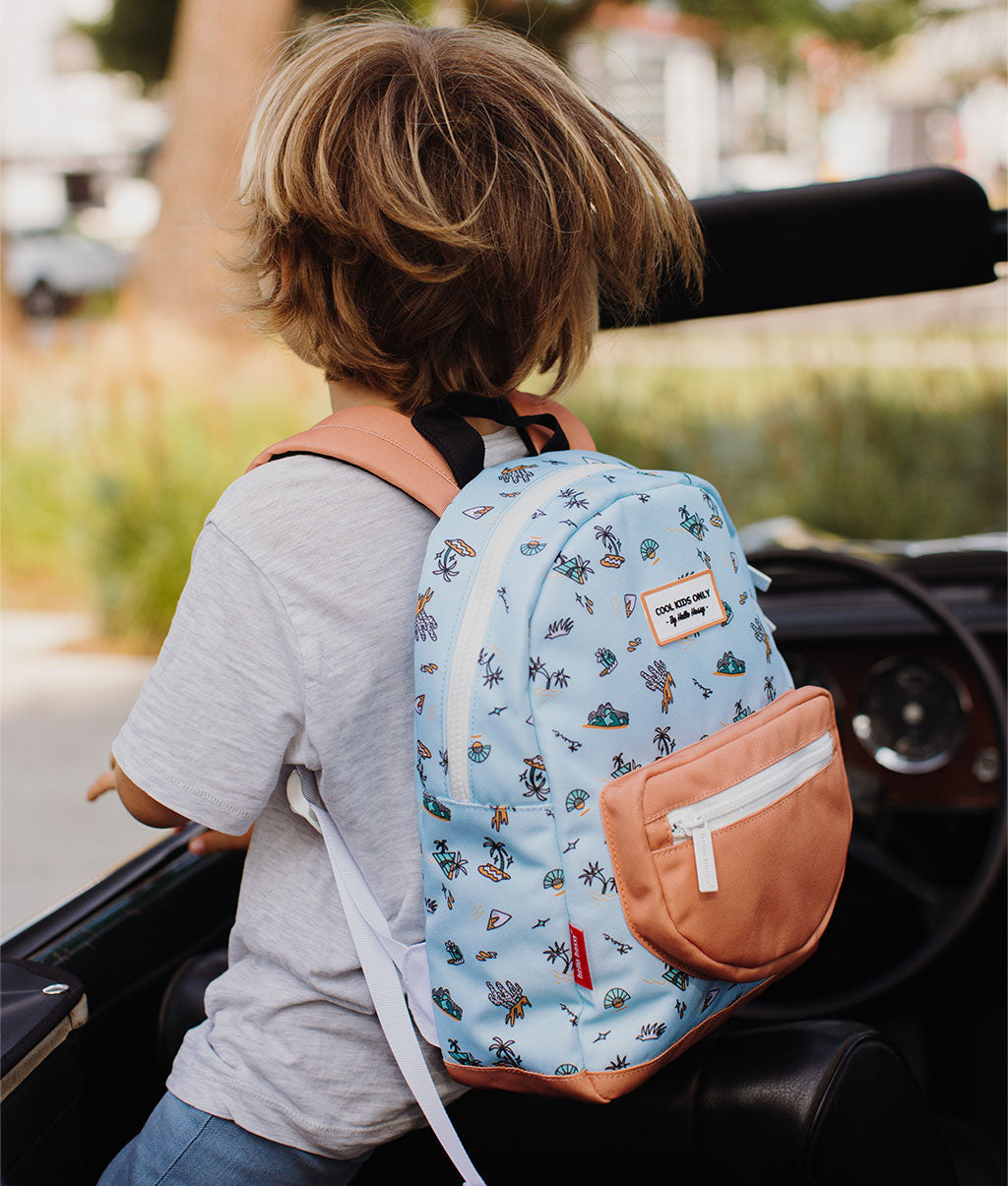 Cartera Escolar Infantil Blue Island, ecorresponsable, desde 2 años, Cool Kids Only !