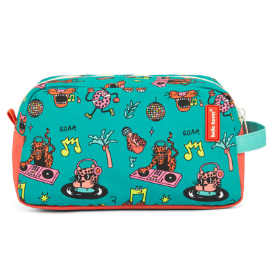 Neceser de aseo infantil verde estampados música Hello Hossy