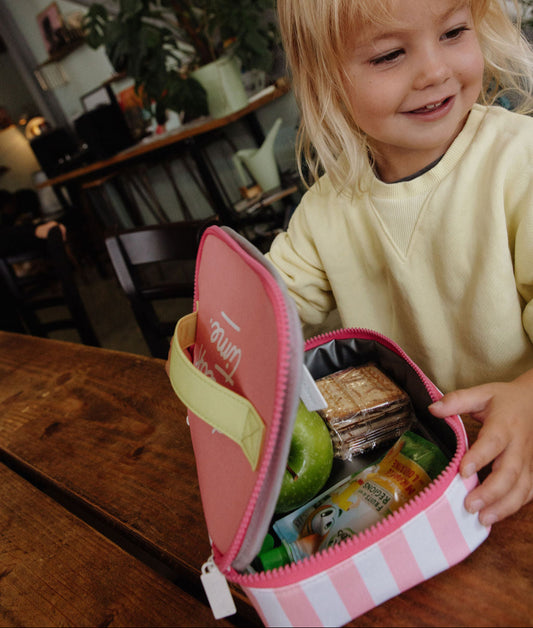 Bolsa para la merienda Pink Stripes