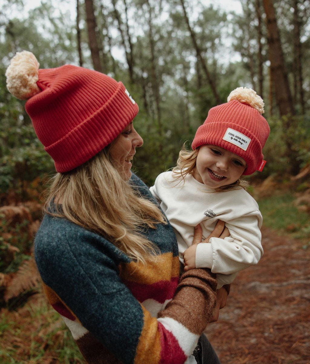 Gorro Color Block Framboise