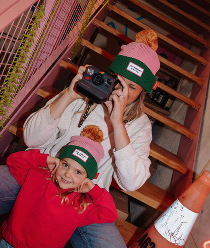 Gorro Color Block Rosy