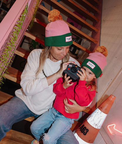 Gorro Color Block Rosy