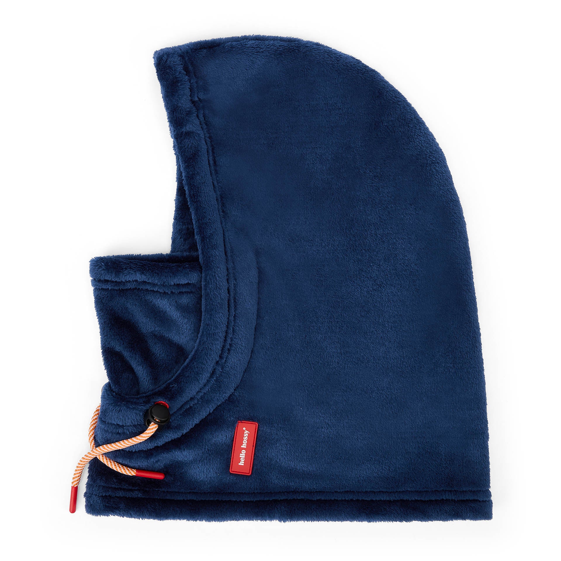 Pasamontañas infantil azul de tejido polar con lazos ajustables Hello Hossy