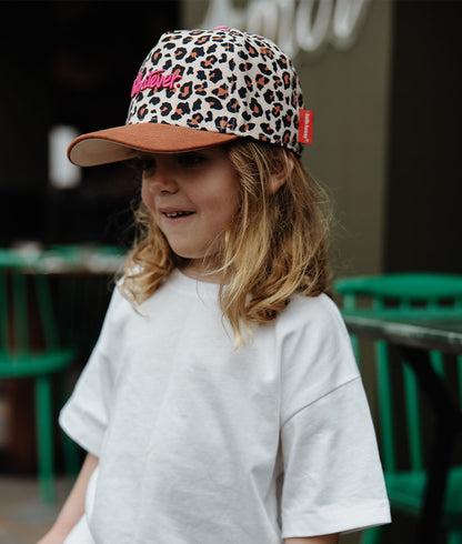 Casquette Enfants Léopard #7, visière courbée, matchy-matchy, éco-responsable, dès 9 mois, Cool Kids Only !