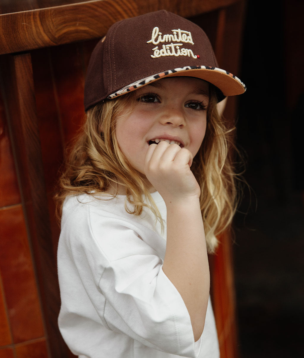 Casquette Enfants Léopard #4, visière courbée, matchy-matchy, éco-responsable, dès 9 mois, Cool Kids Only !