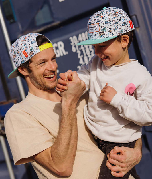 Casquette Parents-Enfants Hossegor, visière plate, éco-responsable, matchy-matchy, dès 9 mois, Cool Kids Only !