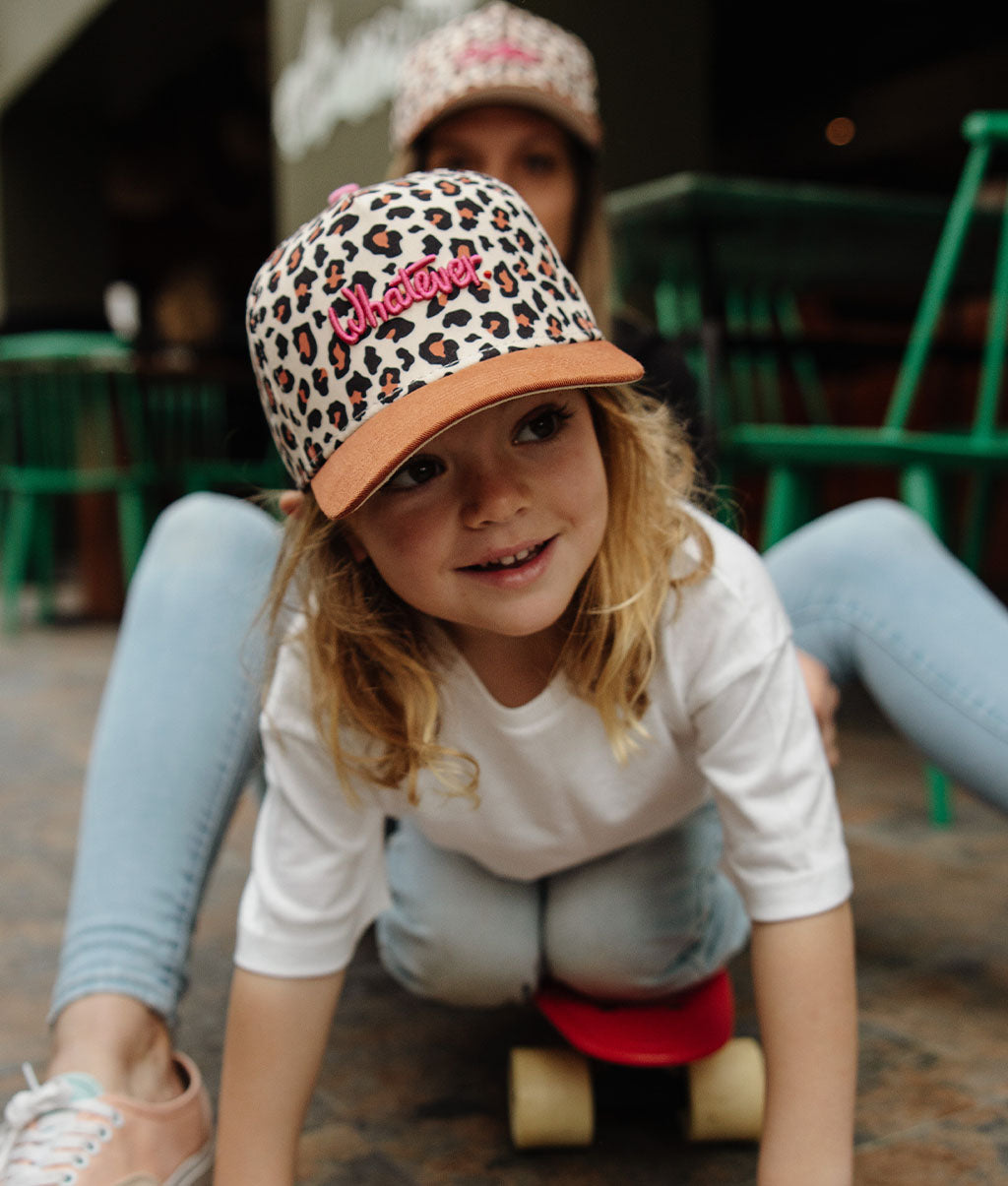 Casquette Enfants Léopard #7, visière courbée, matchy-matchy, éco-responsable, dès 9 mois, Cool Kids Only !