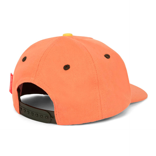 Casquette enfant orange visière courbée skate Hello Hossy