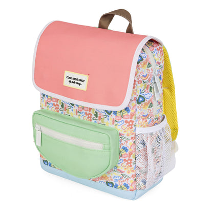 Mochila infantil multicolor motivo arte bolsillo verde Hello Hossy