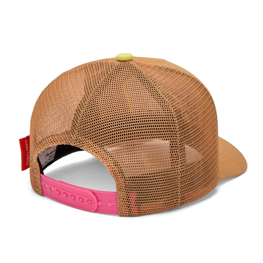 Casquette enfant marron visière courbée filet arrière réglable Hello Hossy