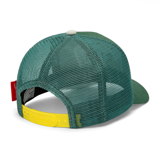 Casquette enfant vert filet arrière réglable visière courbée Hello Hossy