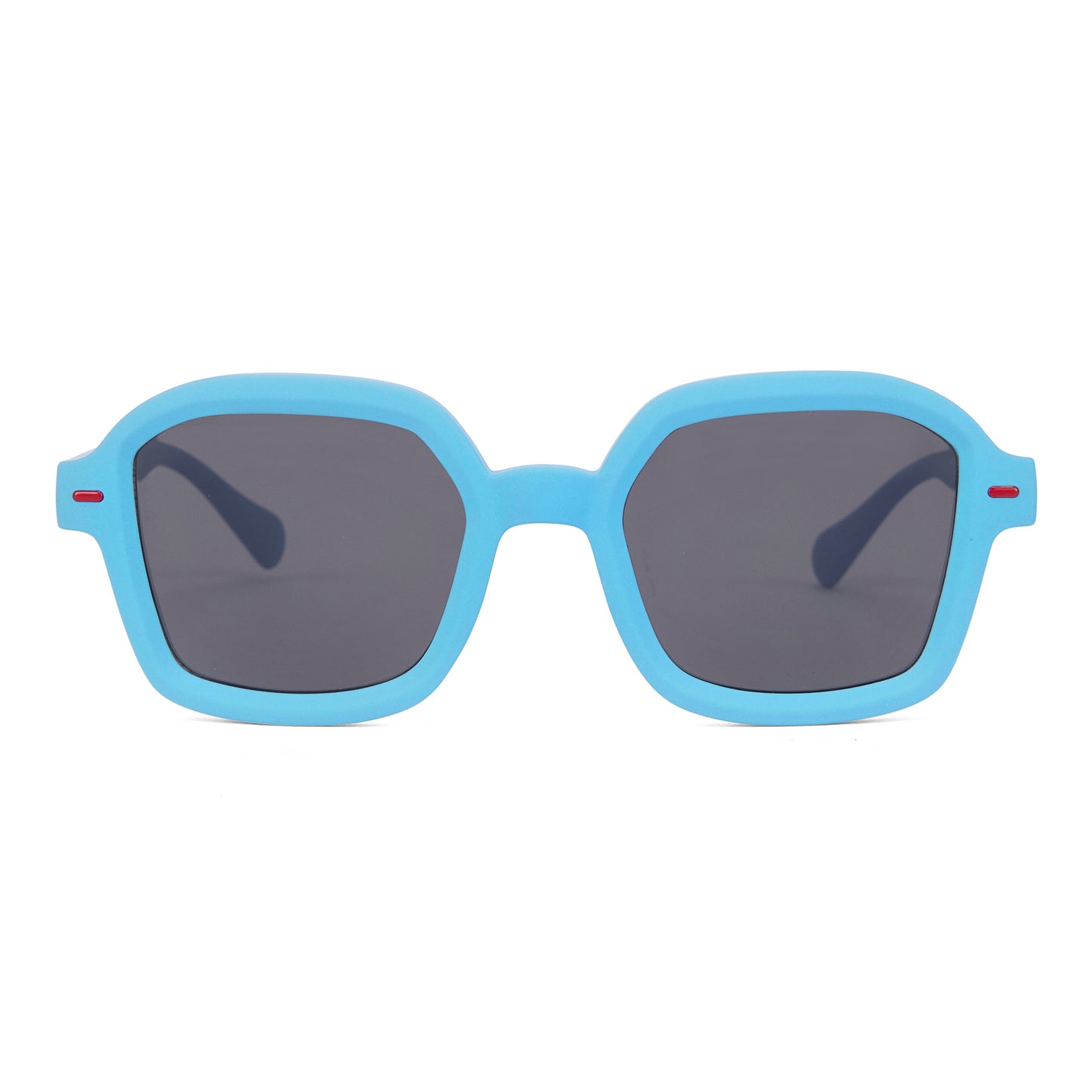 Gafas de sol infantiles azules forma cuadrada montura gruesa Hello Hossy