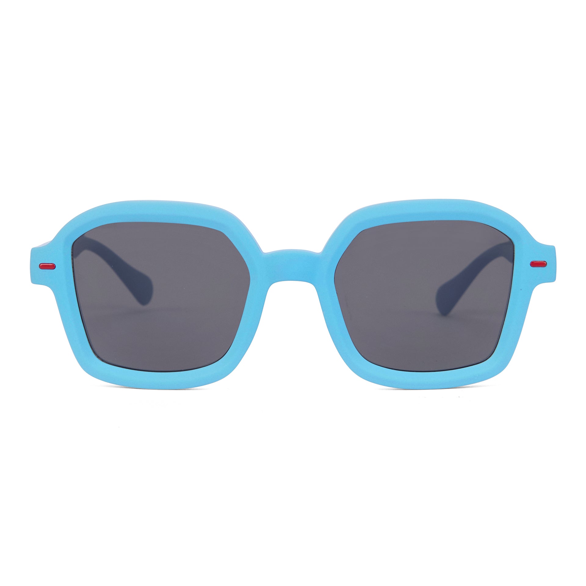 Gafas de sol infantiles azules forma cuadrada montura gruesa Hello Hossy