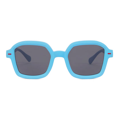 Gafas de sol infantiles azules forma cuadrada montura gruesa Hello Hossy