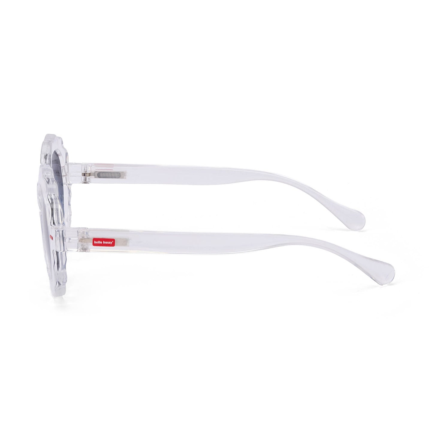 Gafas de sol infantiles blanco transparente forma flor Hello Hossy