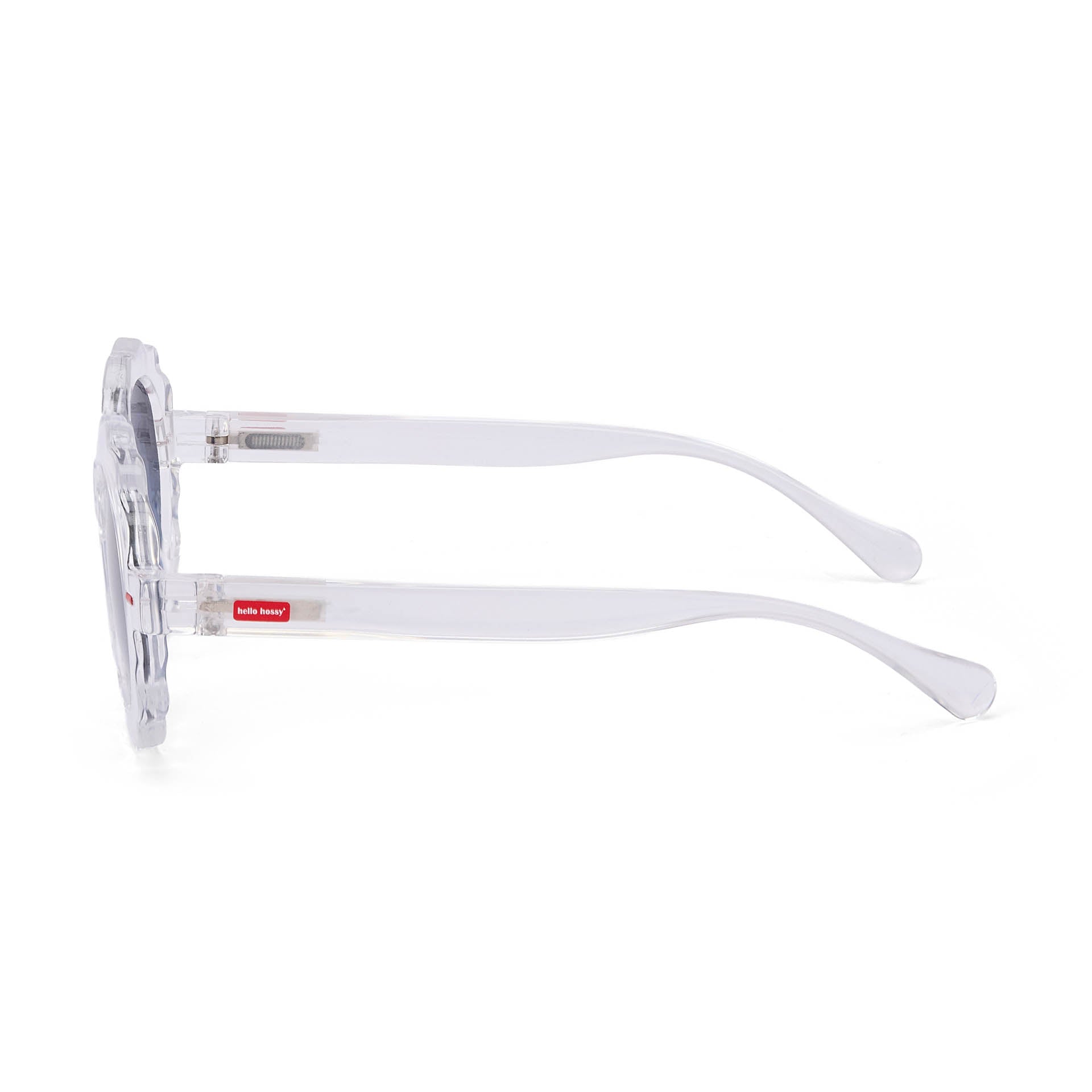 Gafas de sol infantiles blanco transparente forma flor Hello Hossy