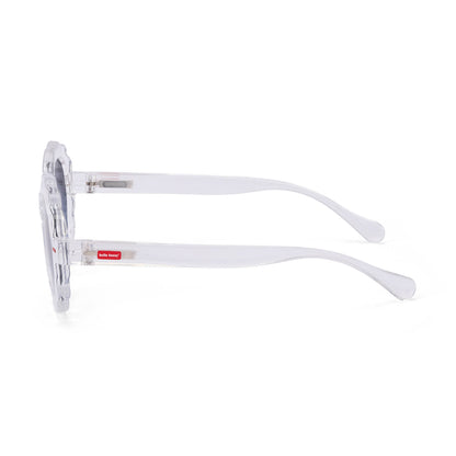 Gafas de sol infantiles blanco transparente forma flor Hello Hossy