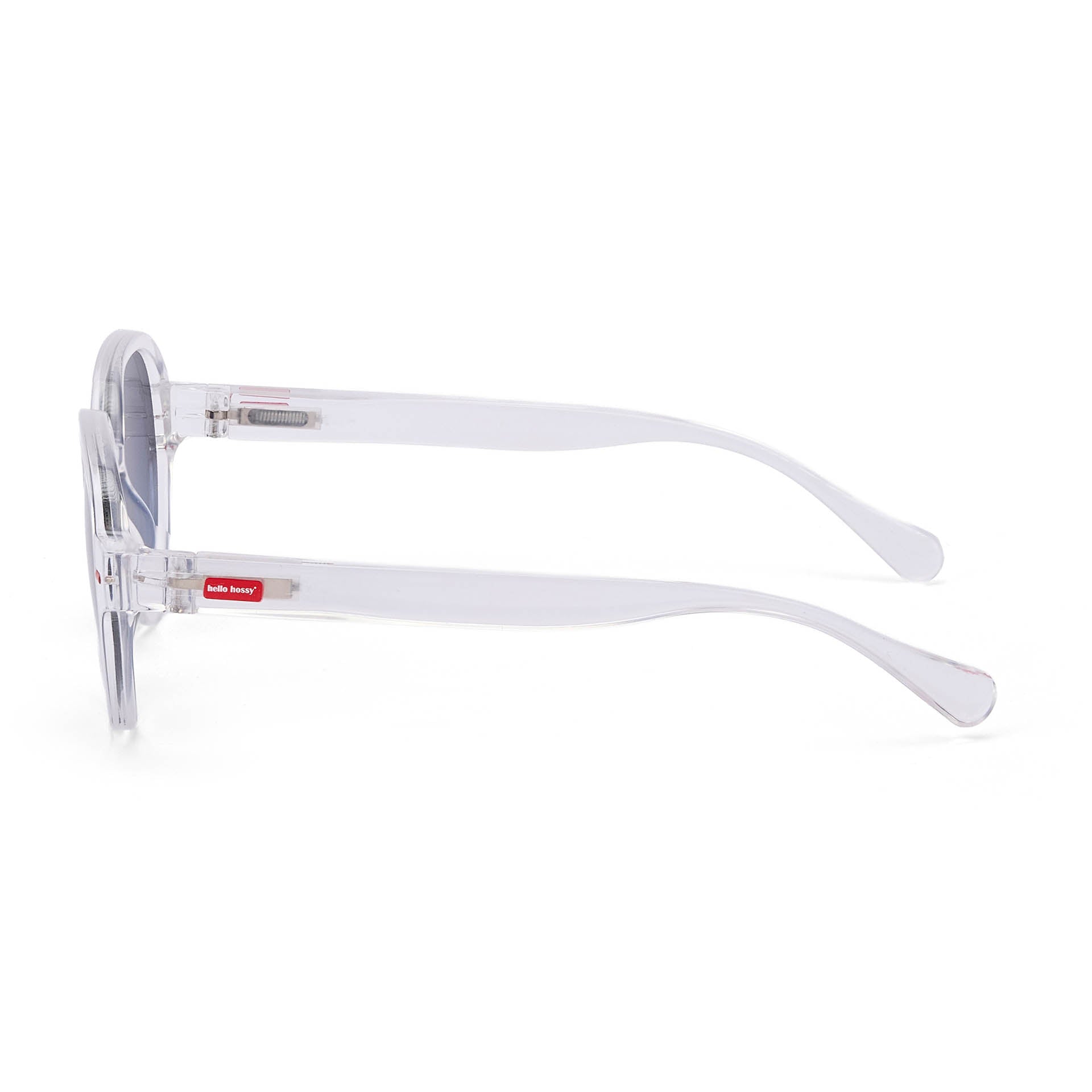 Gafas de sol infantiles blanco transparente forma redonda Hello Hossy