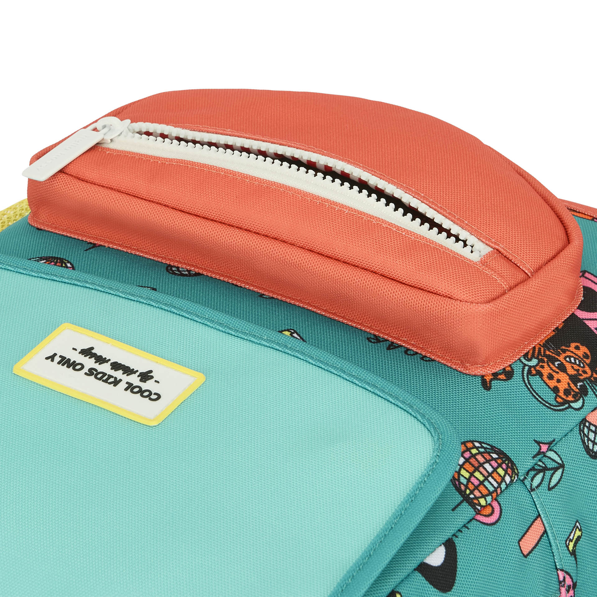 Mochila infantil verde coral motivo animales Hello Hossy