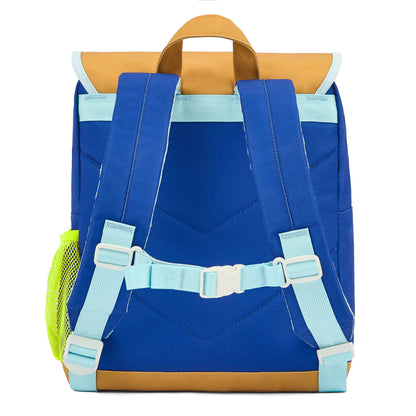Mochila infantil azul claro tirantes ajustables verde Hello Hossy