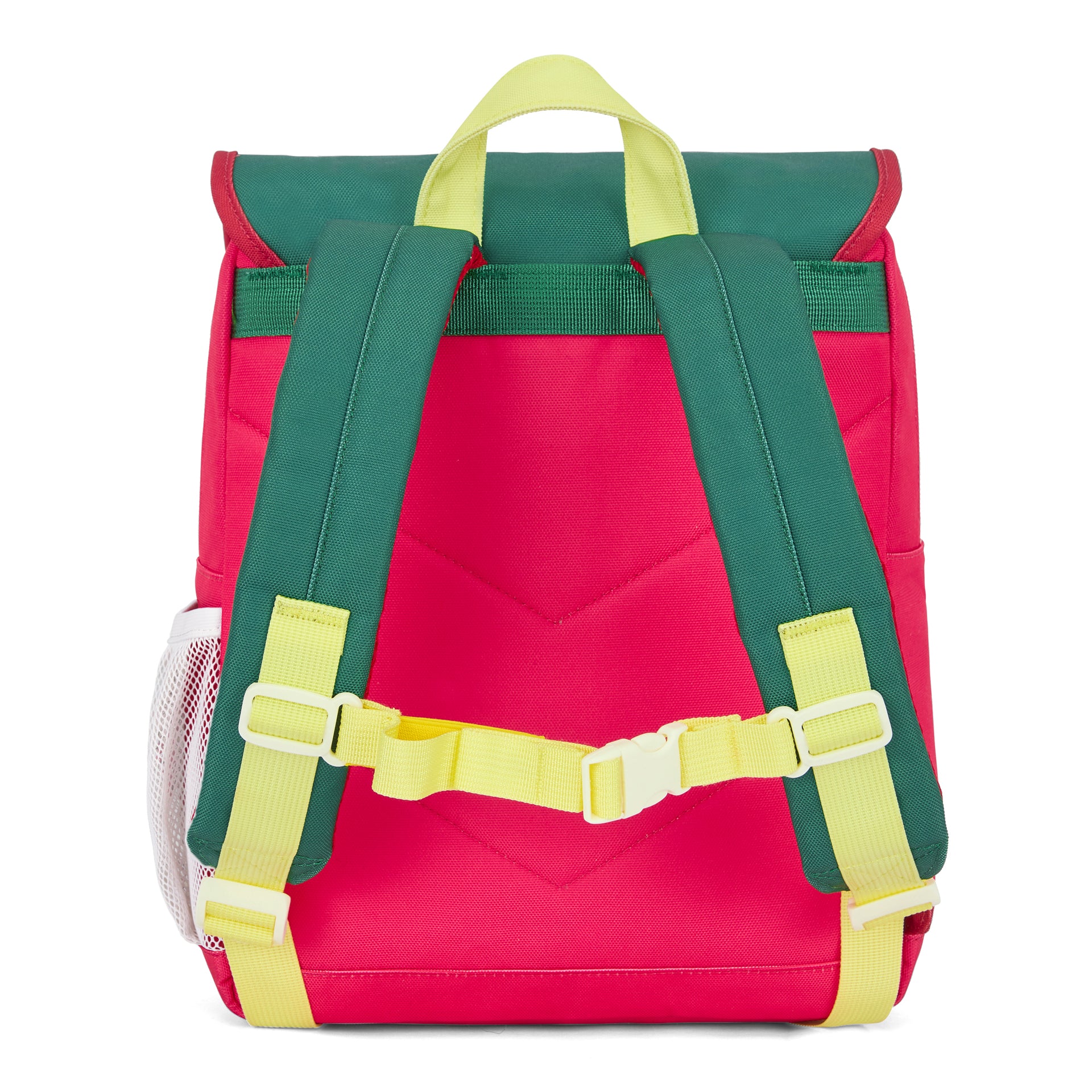 Mochila infantil Framboise verde amarillo tirantes regulables Hello Hossy