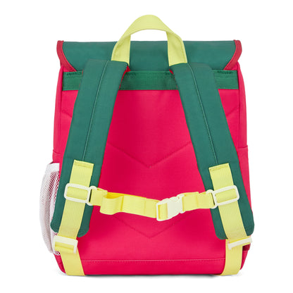 Mochila infantil Framboise verde amarillo tirantes regulables Hello Hossy