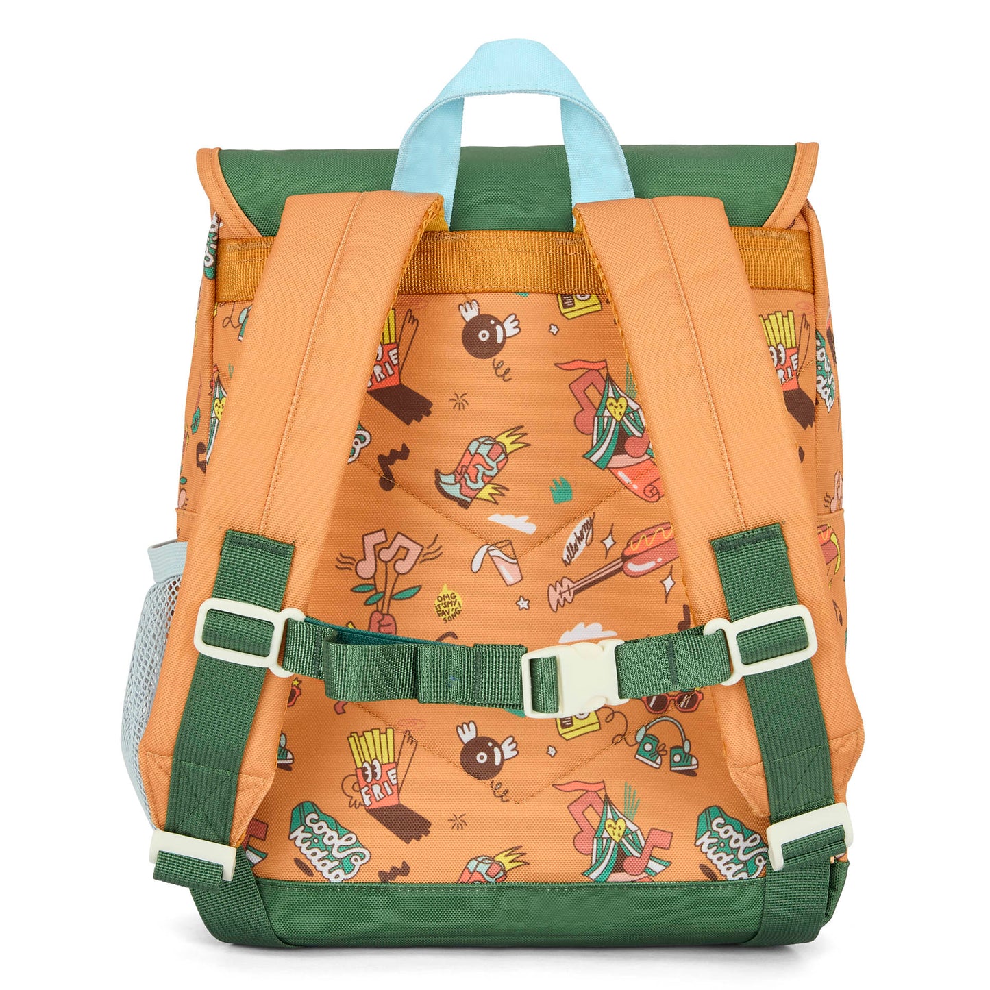 Mochila infantil marrón estampado música Hello Hossy