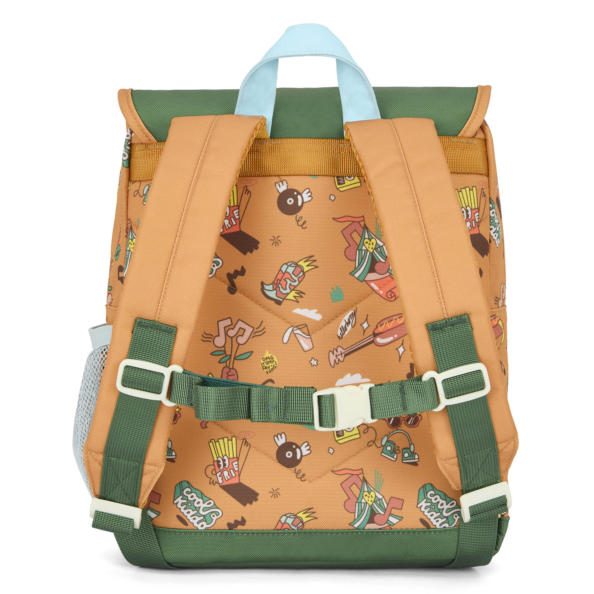 Mochila infantil marrón estampado música Hello Hossy