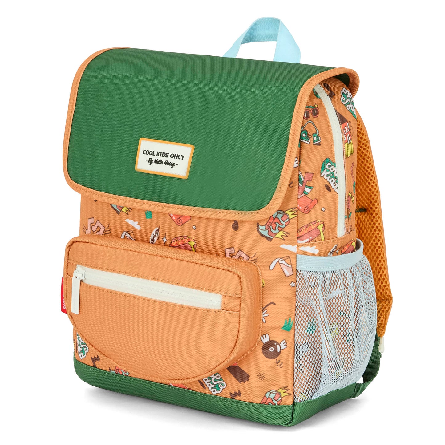 Mochila infantil marrón motivo música Patch Hello Hossy