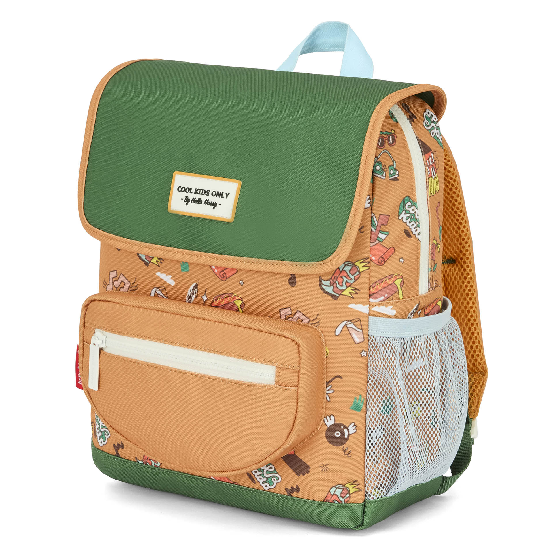 Mochila infantil marrón motivo música Patch Hello Hossy