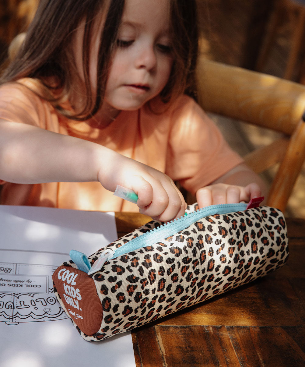 Trousse Scolaire Enfants Léopard, Maternelle et Primaire, Cool Kids Only !