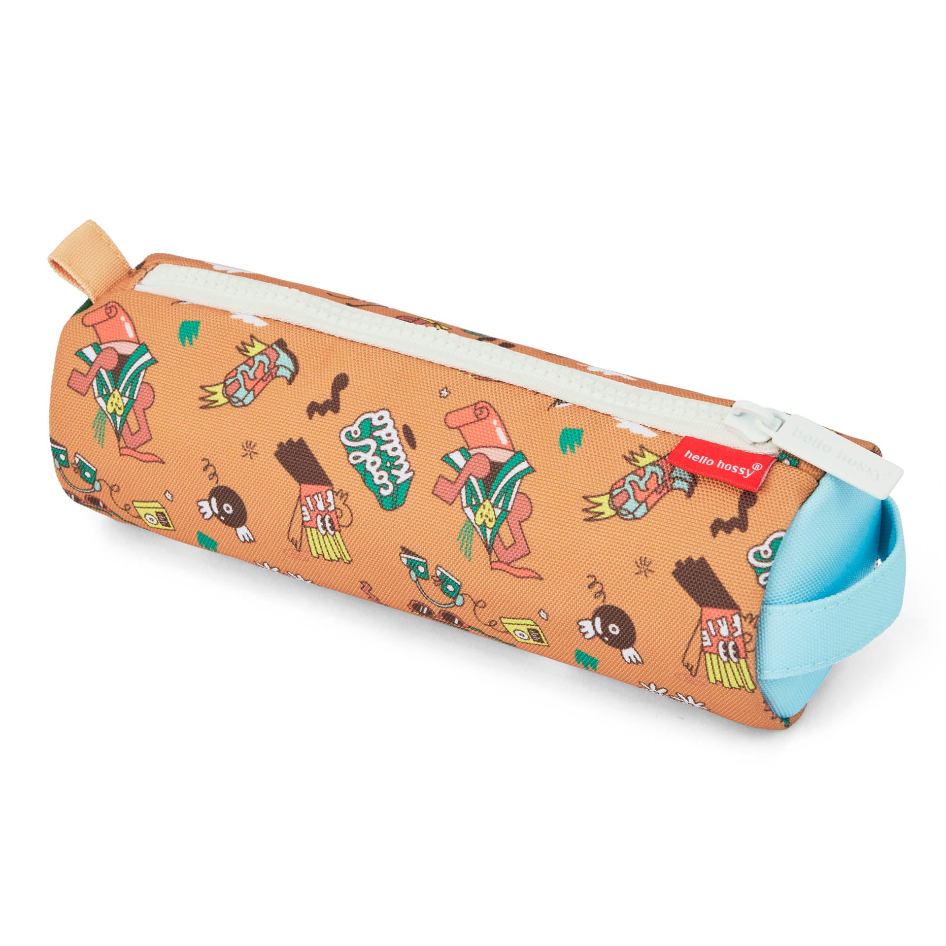 Estuche Escolar infantil marrón motivo música cremallera Blanca Hello Hossy