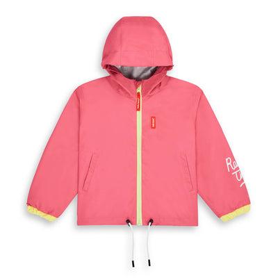Veste de Pluie imperméable avec capuche Pitaya pour enfant – vue à plat, de face