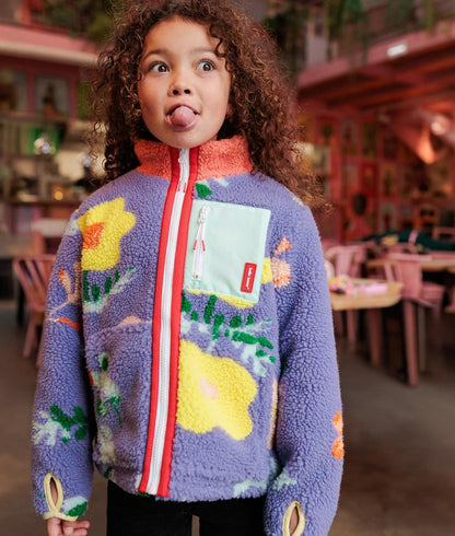 Chaqueta polar Floral