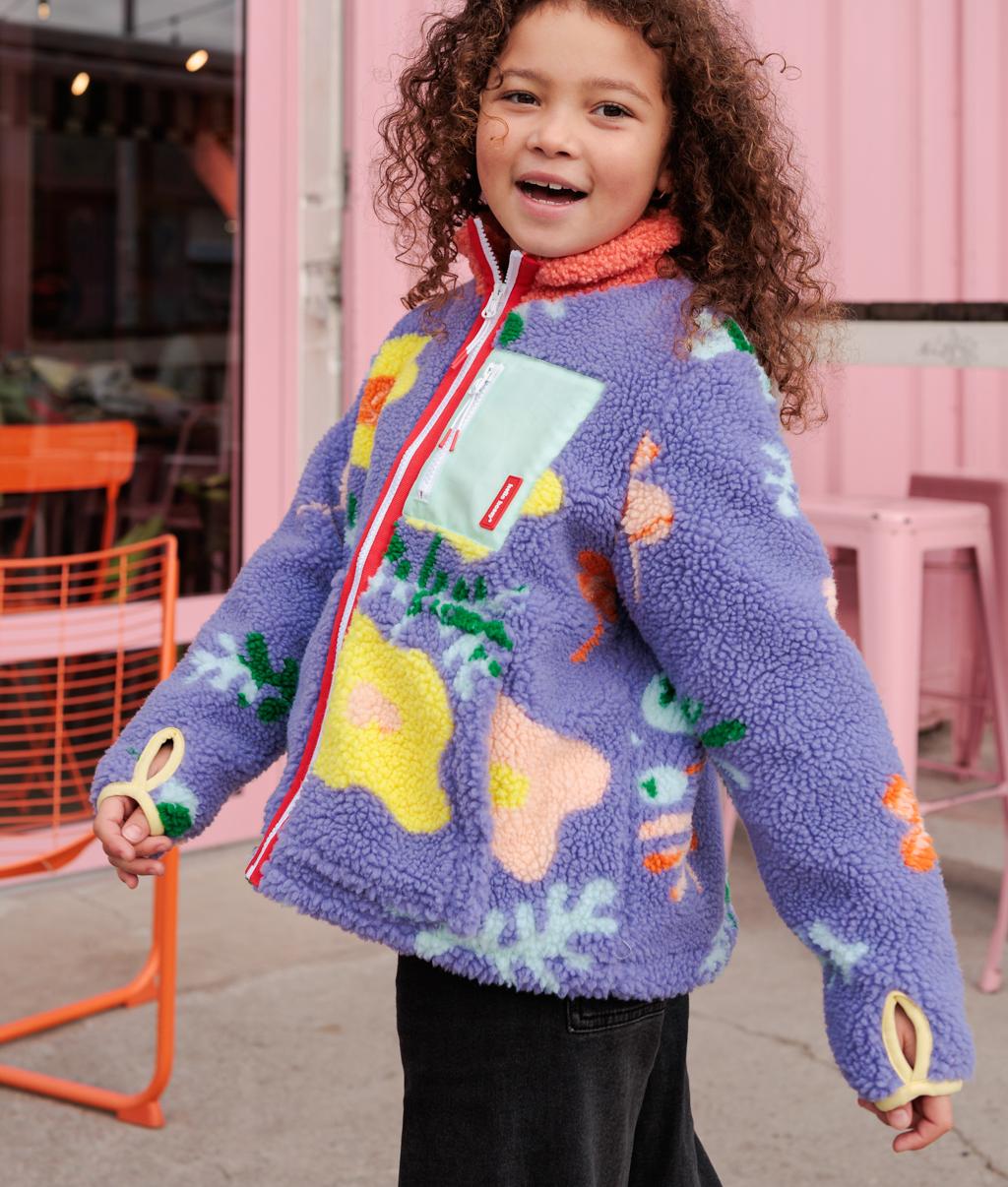 Chaqueta polar Floral