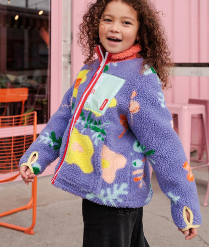 Chaqueta polar Floral