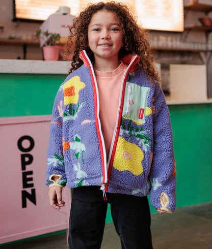 Chaqueta polar Floral