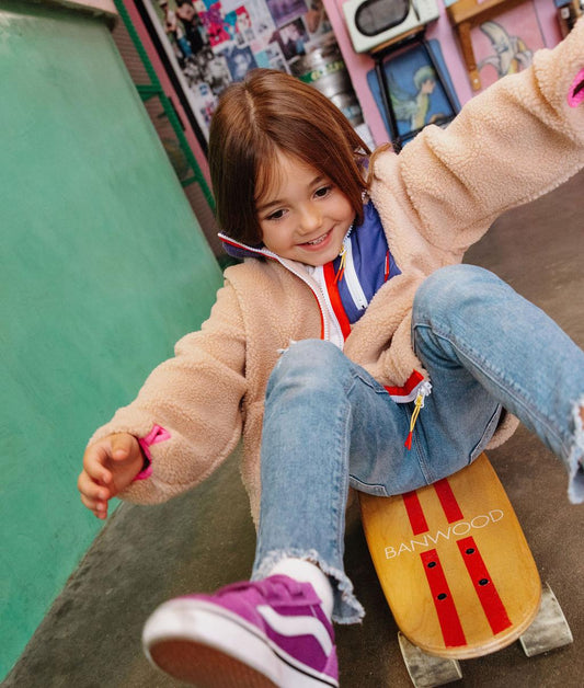 Veste polaire beige look enfant Hello Hossy