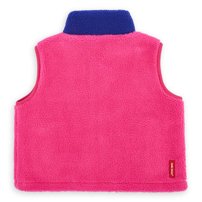 Tejido polar sin mangas Fuchsia