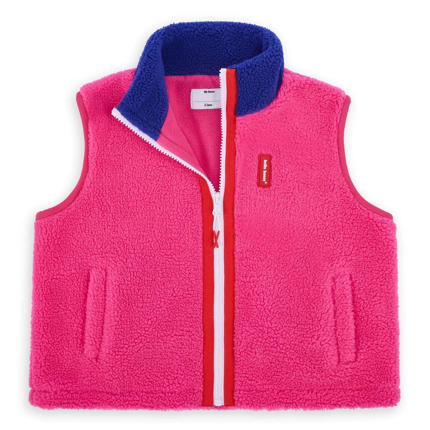 Tejido polar sin mangas Fuchsia
