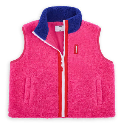 Tejido polar sin mangas Fuchsia