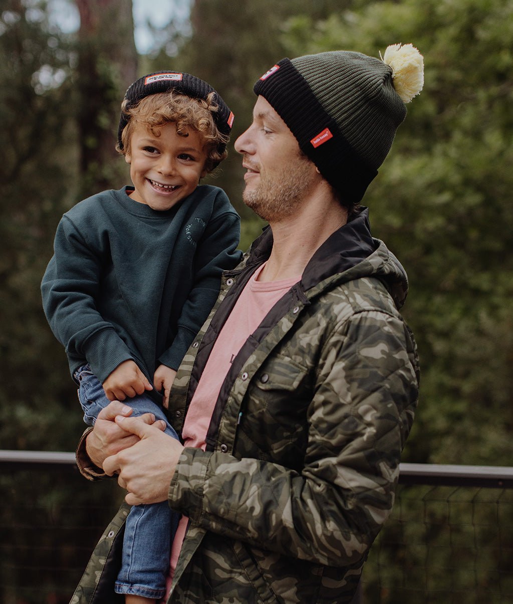 Gorro Color Block Olive Niños y Bebés, Cool Kids Only, Hello Hossy