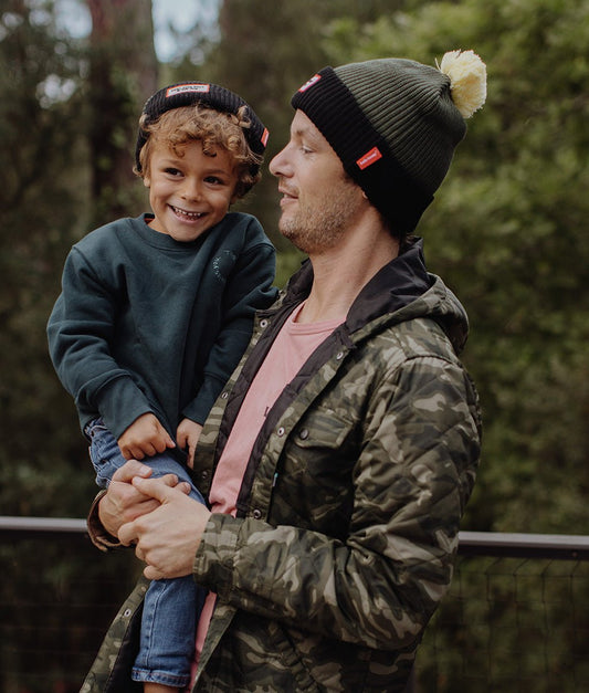 Gorro Color Block Olive Niños y Bebés, Cool Kids Only, Hello Hossy