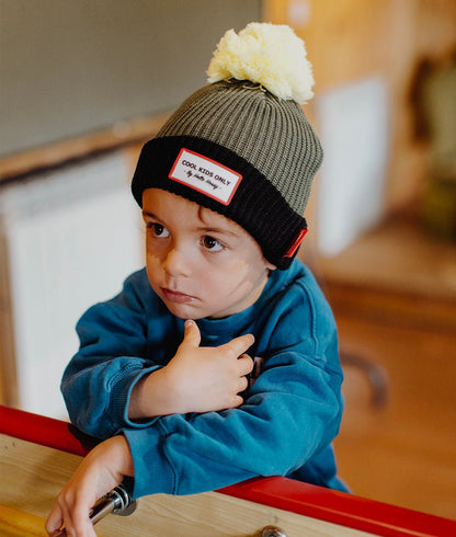 Gorro Color Block Olive Infantil & Bebés, Cool Kids Only, Hello Hossy