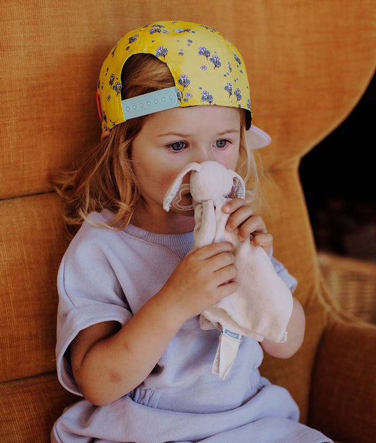 Casquette Enfants Lemon Flowers, visière plate, éco-responsable, certifiée Oeko-Tex, dès 9 mois, Cool Kids Only !