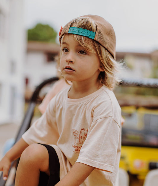 Casquette Enfants Mini Iced Coffee, style Trucker, éco-responsable, certifiée Oeko-Tex, dès 9 mois, Cool Kids Only !